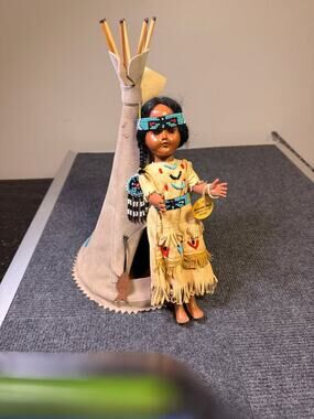 Carlson Dolls Teepee & Minnehaha Beaded Doll Pair – Vintage
